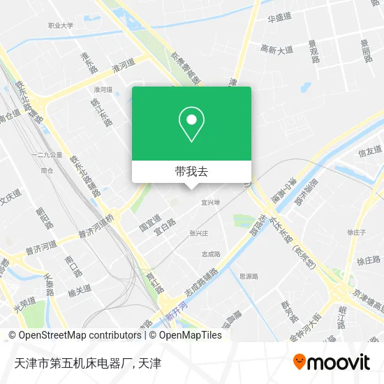 天津市第五机床电器厂地图