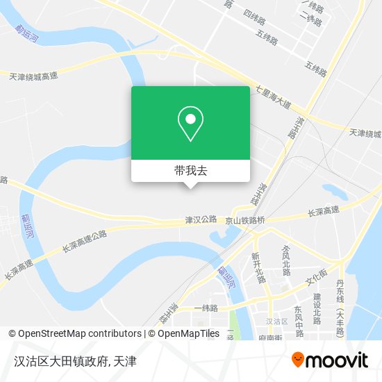 汉沽区大田镇政府地图