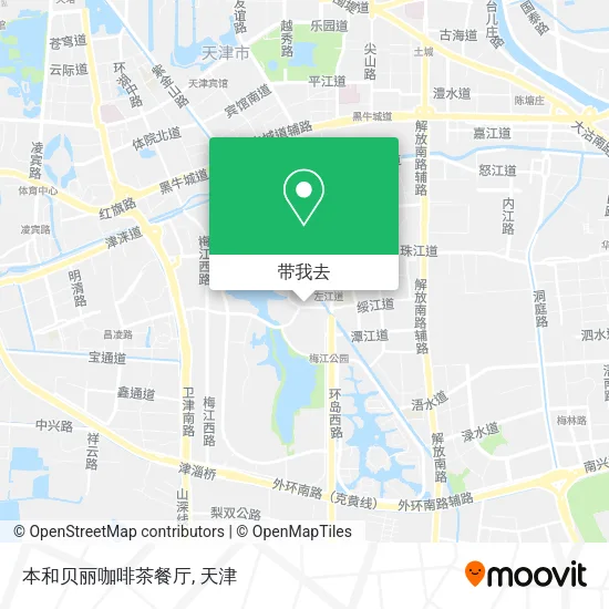 本和贝丽咖啡茶餐厅地图