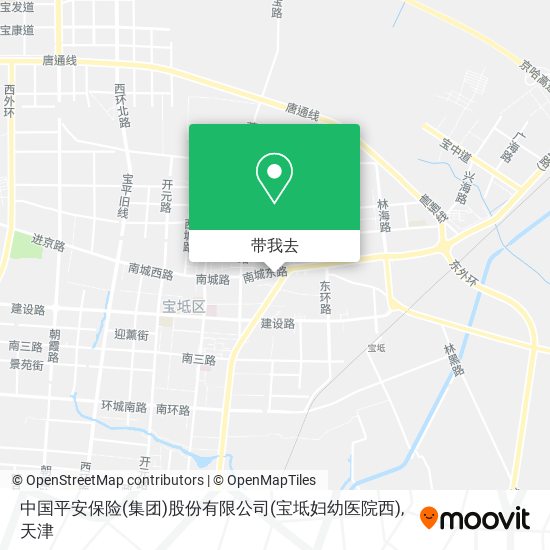 中国平安保险(集团)股份有限公司(宝坻妇幼医院西)地图