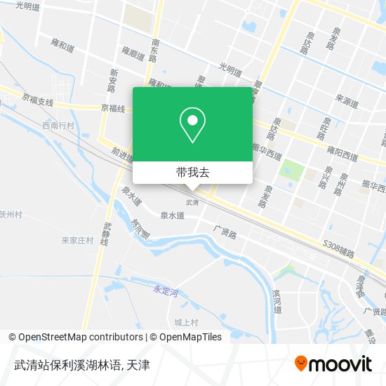 武清站保利溪湖林语地图