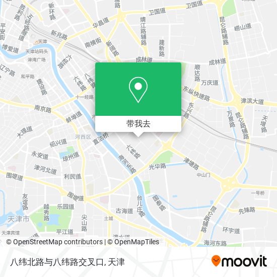 八纬北路与八纬路交叉口地图