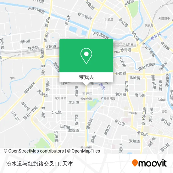 汾水道与红旗路交叉口地图
