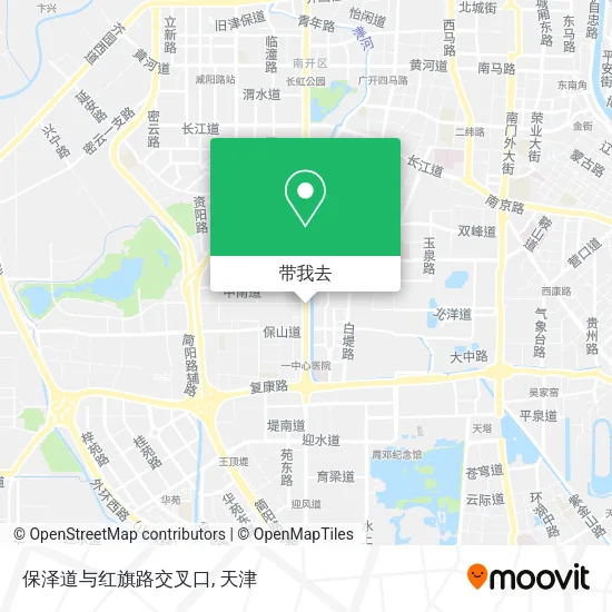 保泽道与红旗路交叉口地图