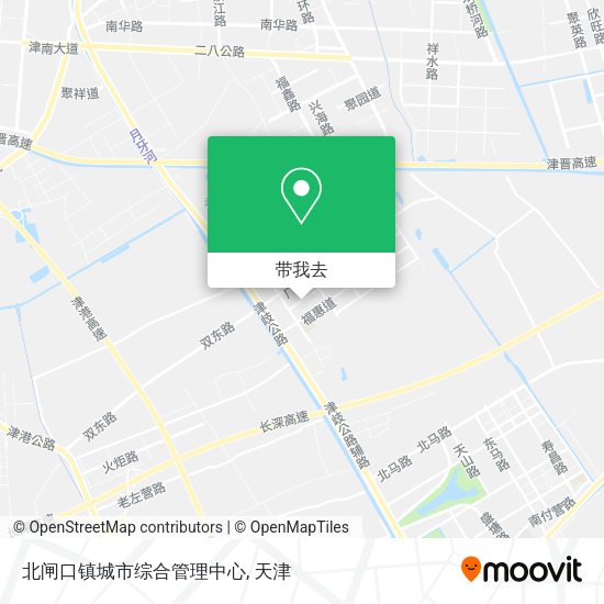 北闸口镇城市综合管理中心地图