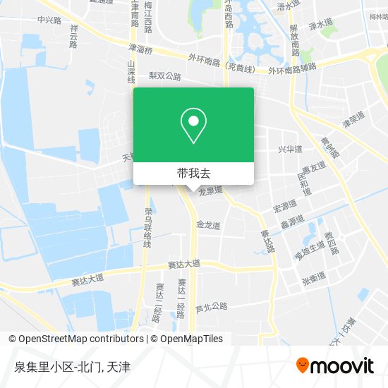 泉集里小区-北门地图