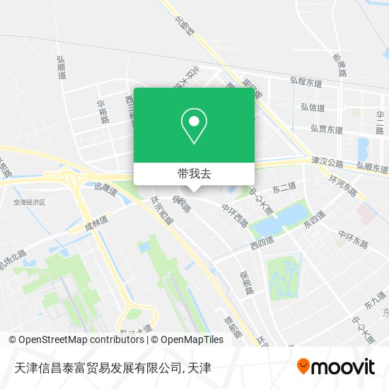 天津信昌泰富贸易发展有限公司地图