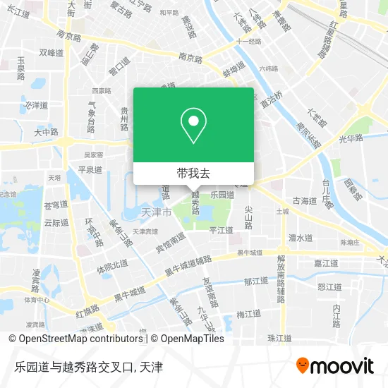 乐园道与越秀路交叉口地图