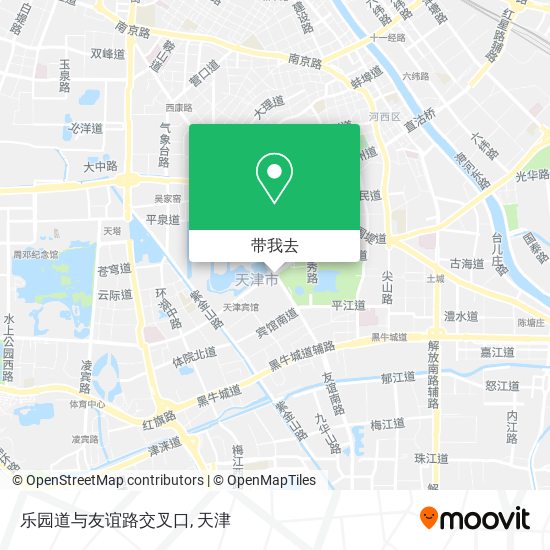 乐园道与友谊路交叉口地图