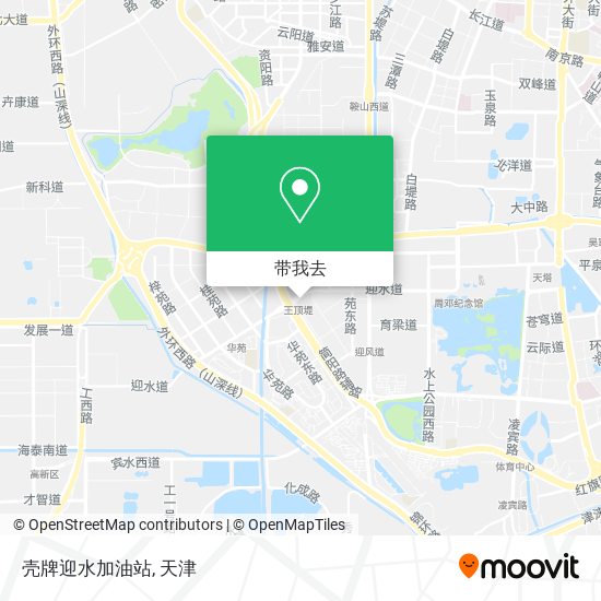壳牌迎水加油站地图