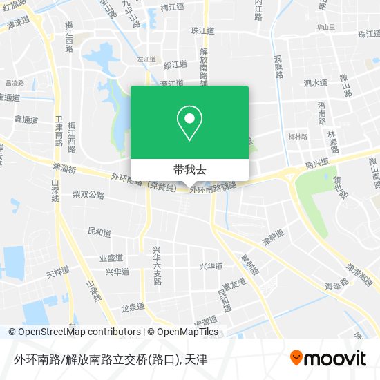 外环南路/解放南路立交桥(路口)地图