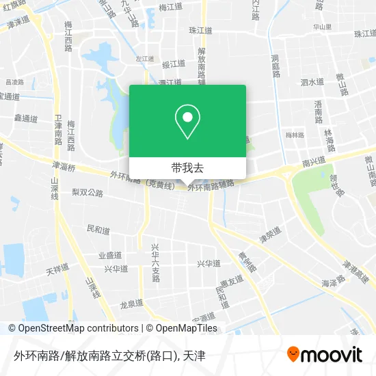 外环南路/解放南路立交桥(路口)地图