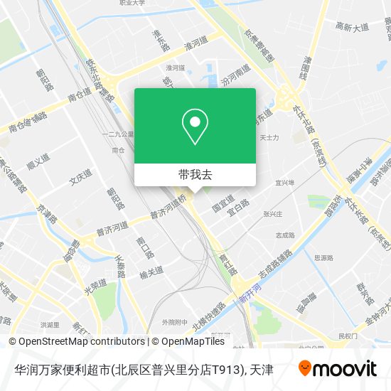 华润万家便利超市(北辰区普兴里分店T913)地图