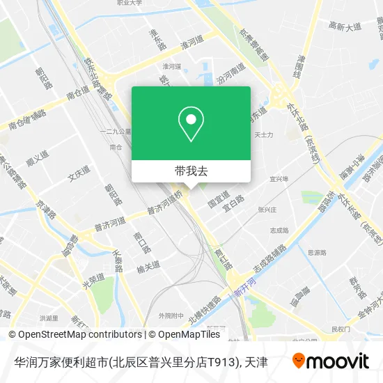 华润万家便利超市(北辰区普兴里分店T913)地图