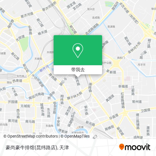 豪尚豪牛排馆(昆纬路店)地图