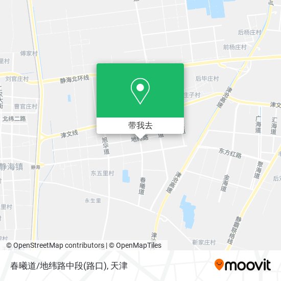 春曦道/地纬路中段(路口)地图