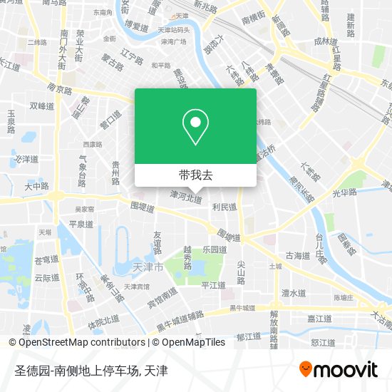 圣德园-南侧地上停车场地图