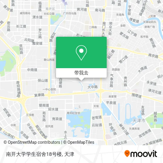 南开大学学生宿舍18号楼地图