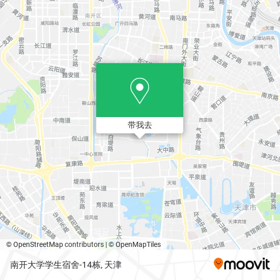 南开大学学生宿舍-14栋地图