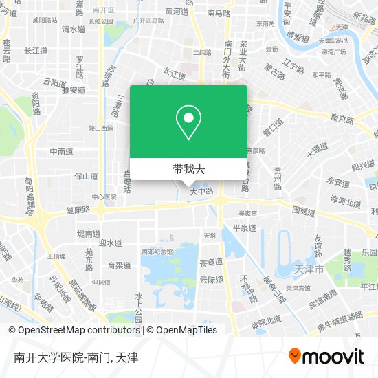 南开大学医院-南门地图