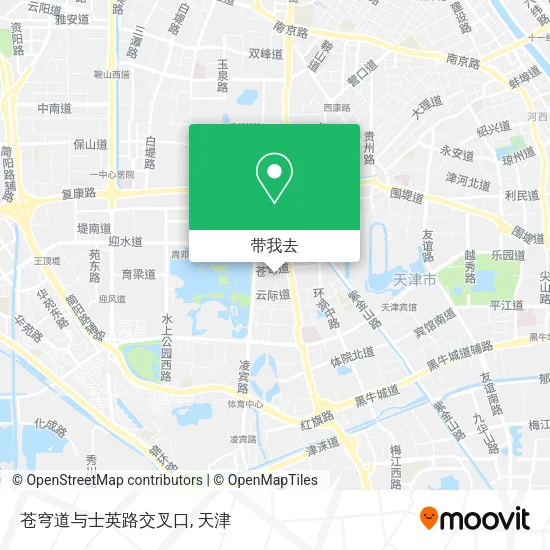 苍穹道与士英路交叉口地图