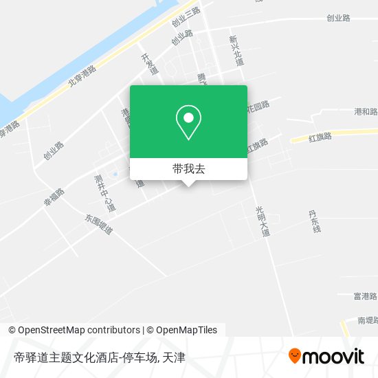 帝驿道主题文化酒店-停车场地图