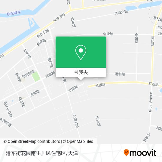 港东街花园南里居民住宅区地图
