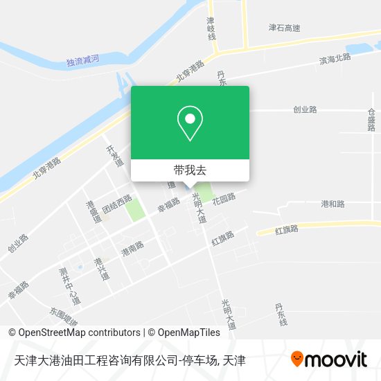 天津大港油田工程咨询有限公司-停车场地图