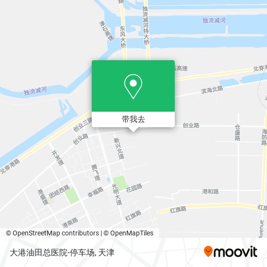 大港油田总医院-停车场地图