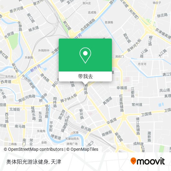 奥体阳光游泳健身地图