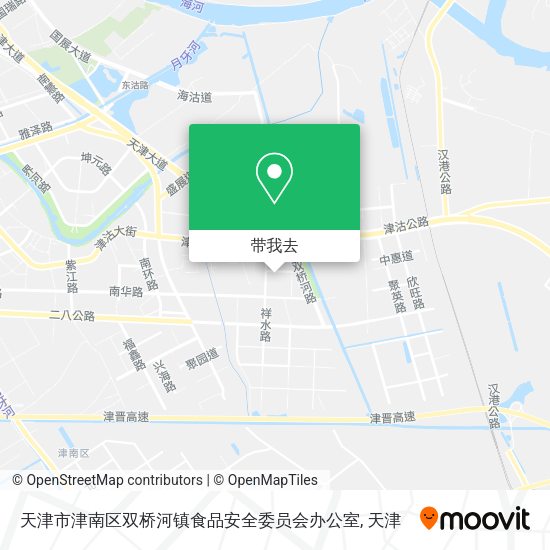天津市津南区双桥河镇食品安全委员会办公室地图