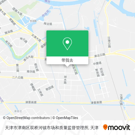 天津市津南区双桥河镇市场和质量监督管理所地图