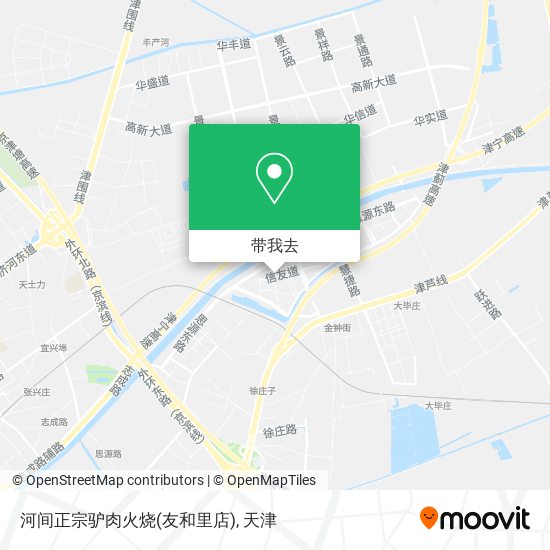 河间正宗驴肉火烧(友和里店)地图