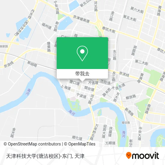 天津科技大学(塘沽校区)-东门地图