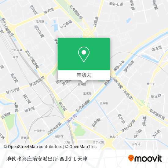 地铁张兴庄治安派出所-西北门地图