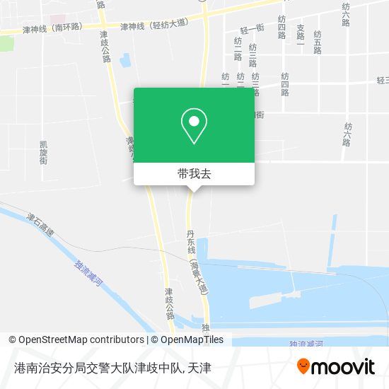 港南治安分局交警大队津歧中队地图