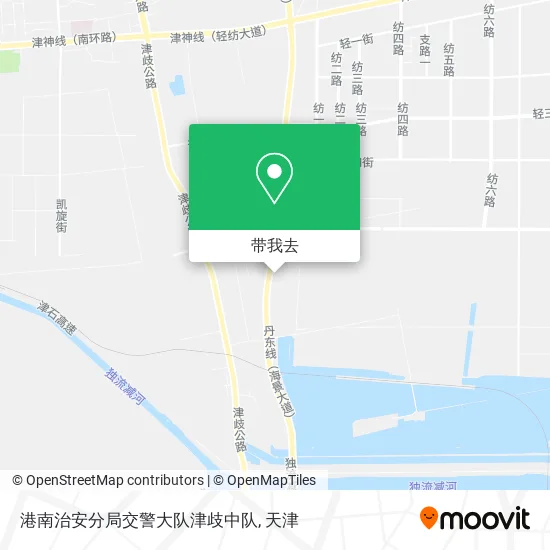 港南治安分局交警大队津歧中队地图