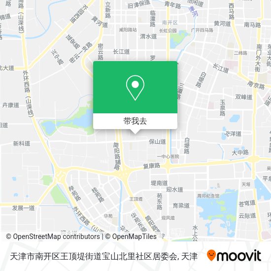 天津市南开区王顶堤街道宝山北里社区居委会地图