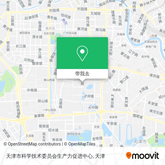 天津市科学技术委员会生产力促进中心地图