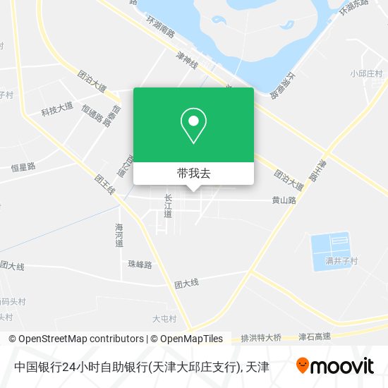 中国银行24小时自助银行(天津大邱庄支行)地图