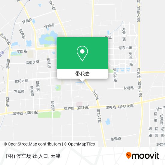 国祥停车场-出入口地图