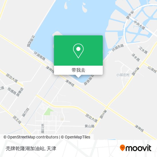 壳牌乾隆湖加油站地图