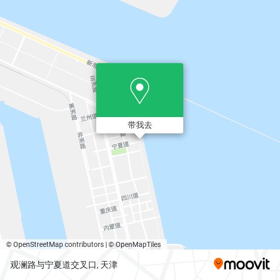 观澜路与宁夏道交叉口地图