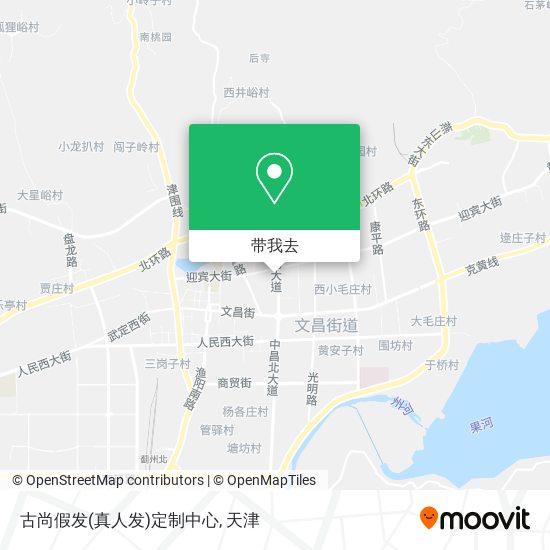 古尚假发(真人发)定制中心地图