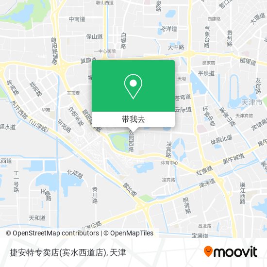 捷安特专卖店(宾水西道店)地图
