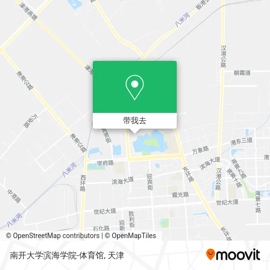 南开大学滨海学院-体育馆地图