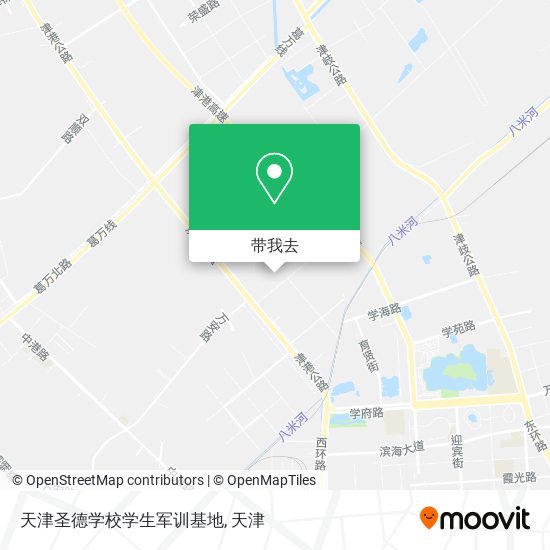 天津圣德学校学生军训基地地图