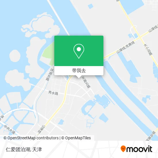 仁爱团泊湖地图