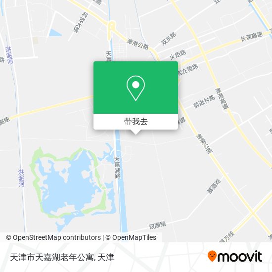 天津市天嘉湖老年公寓地图