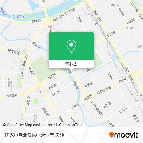 国家电网北辰供电营业厅地图
